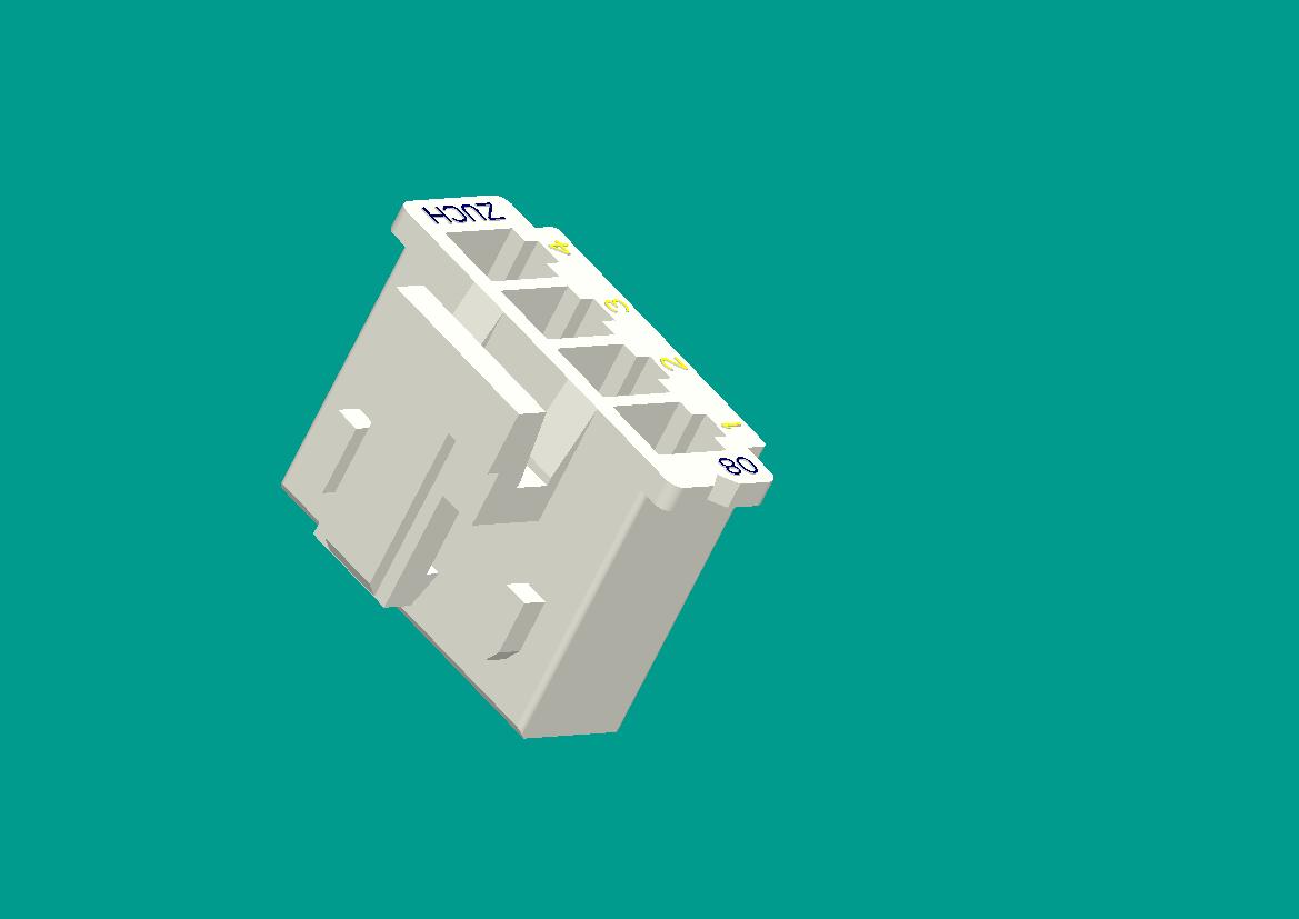 XHB帶扣-4Y插頭/白色/