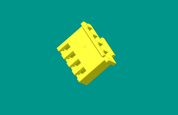 XHD帶扣塑件-4Y藍(lán)色