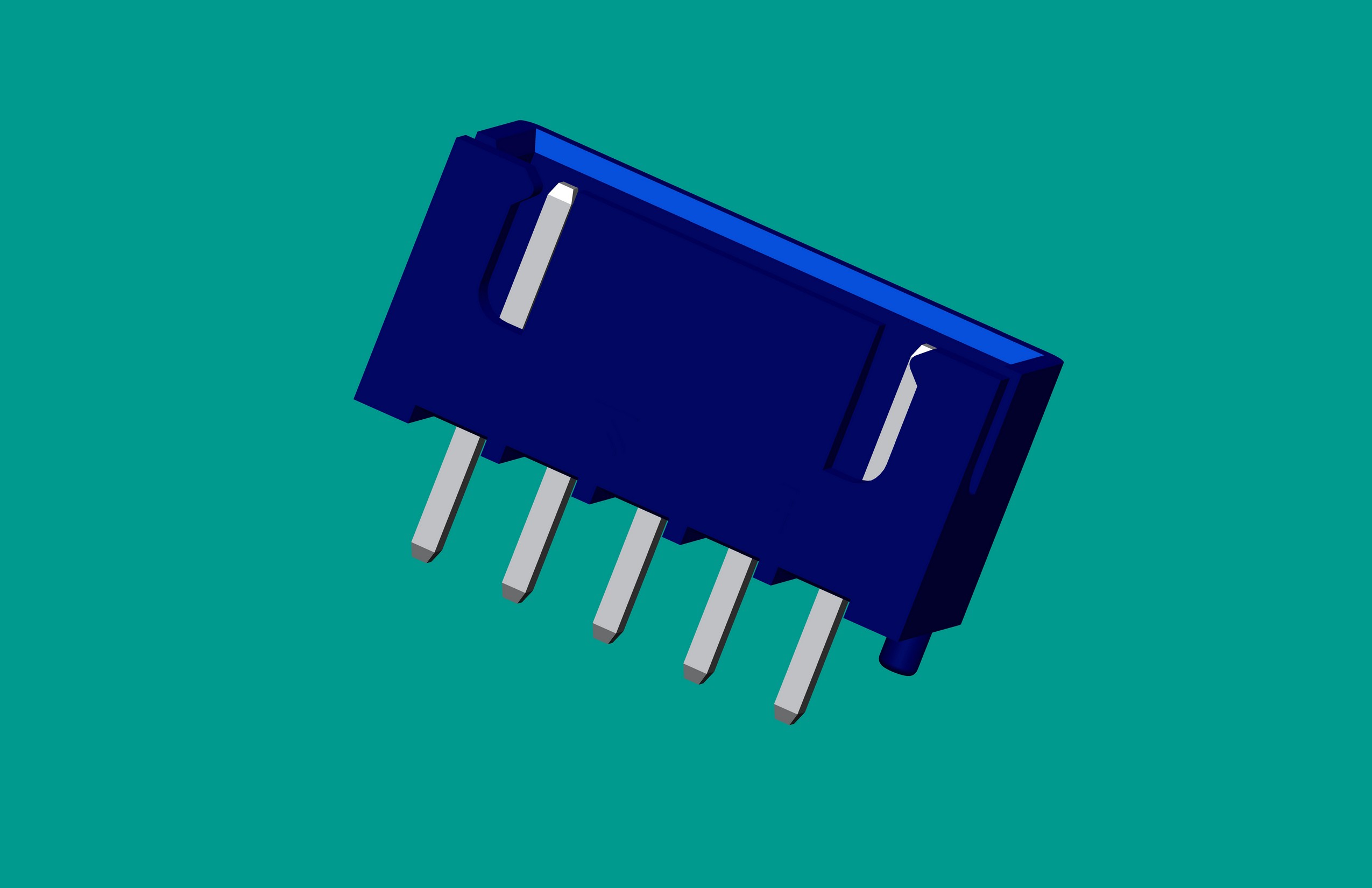 XH帶定位針座-5直針(B5B-XH-藍色)