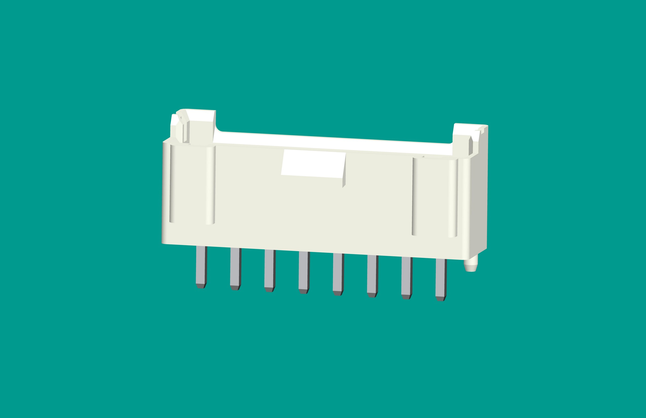 B8B-XH-K3立式針座白色/普通PA66