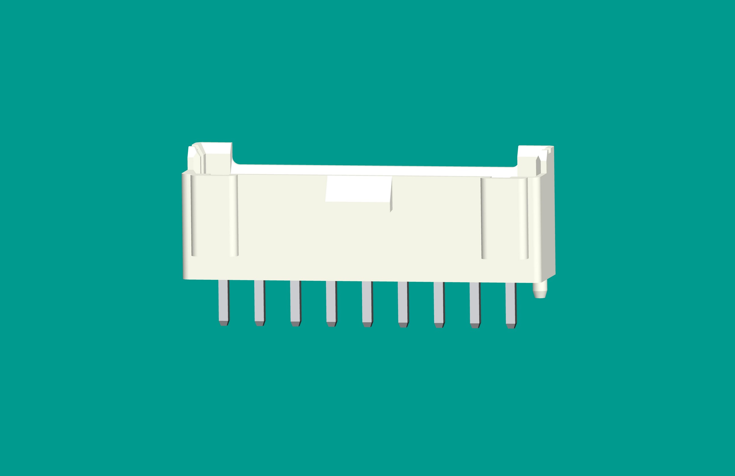 B9B-XH-K3立式針座白色/普通PA66