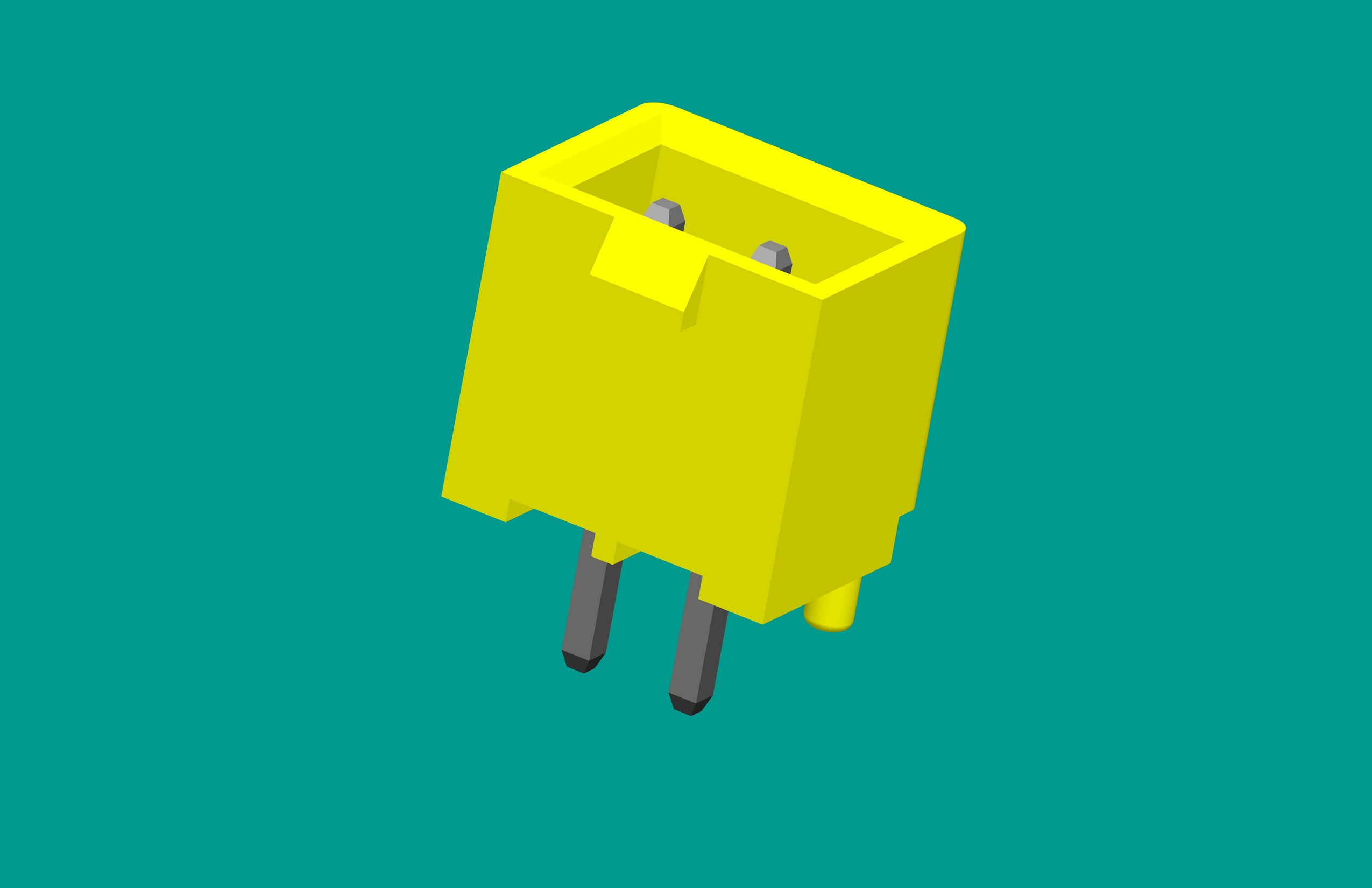 XH帶扣帶定位針座-2直針 黃色（有K點）