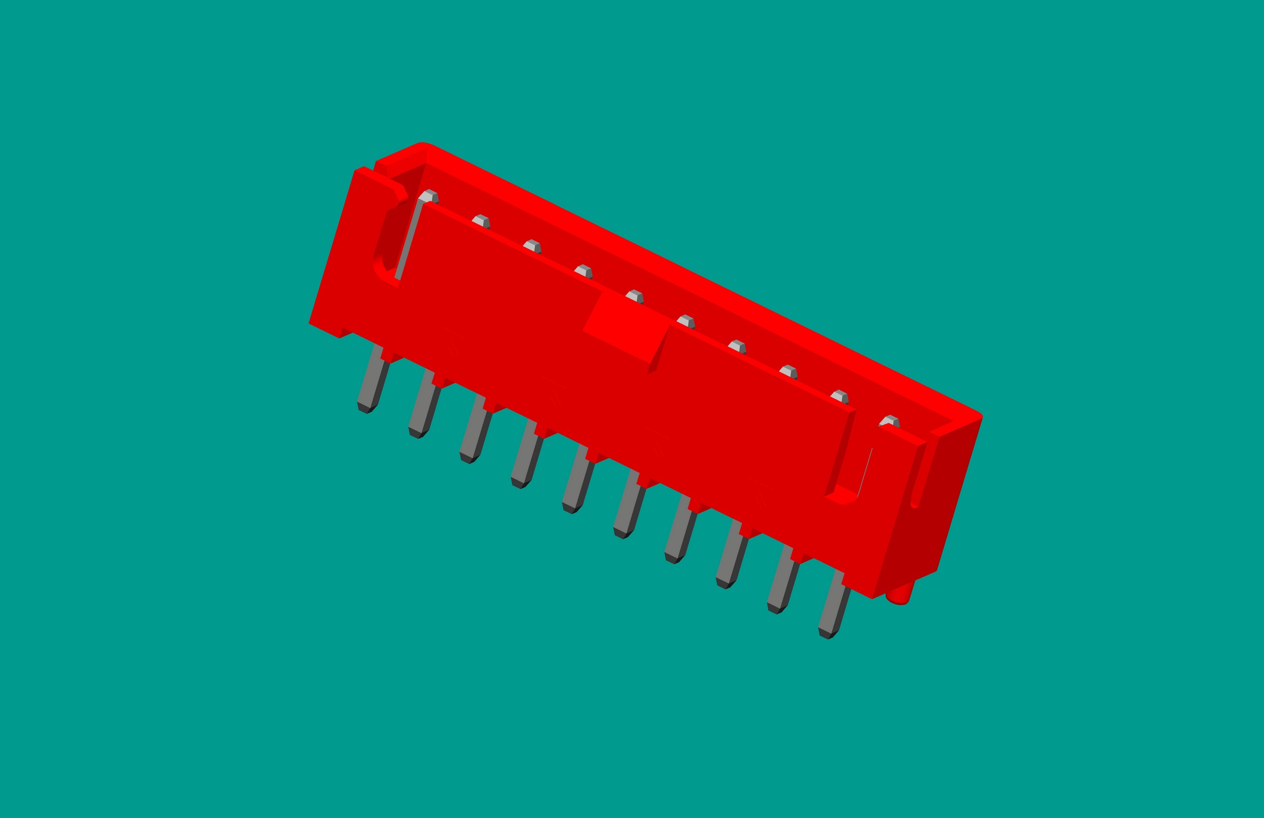 XH帶扣帶定位針座-10直針紅色PA66
