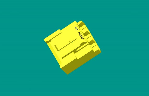 VH-3Y(帶臺(tái)階鎖片型)有倒角-黃色-PA66