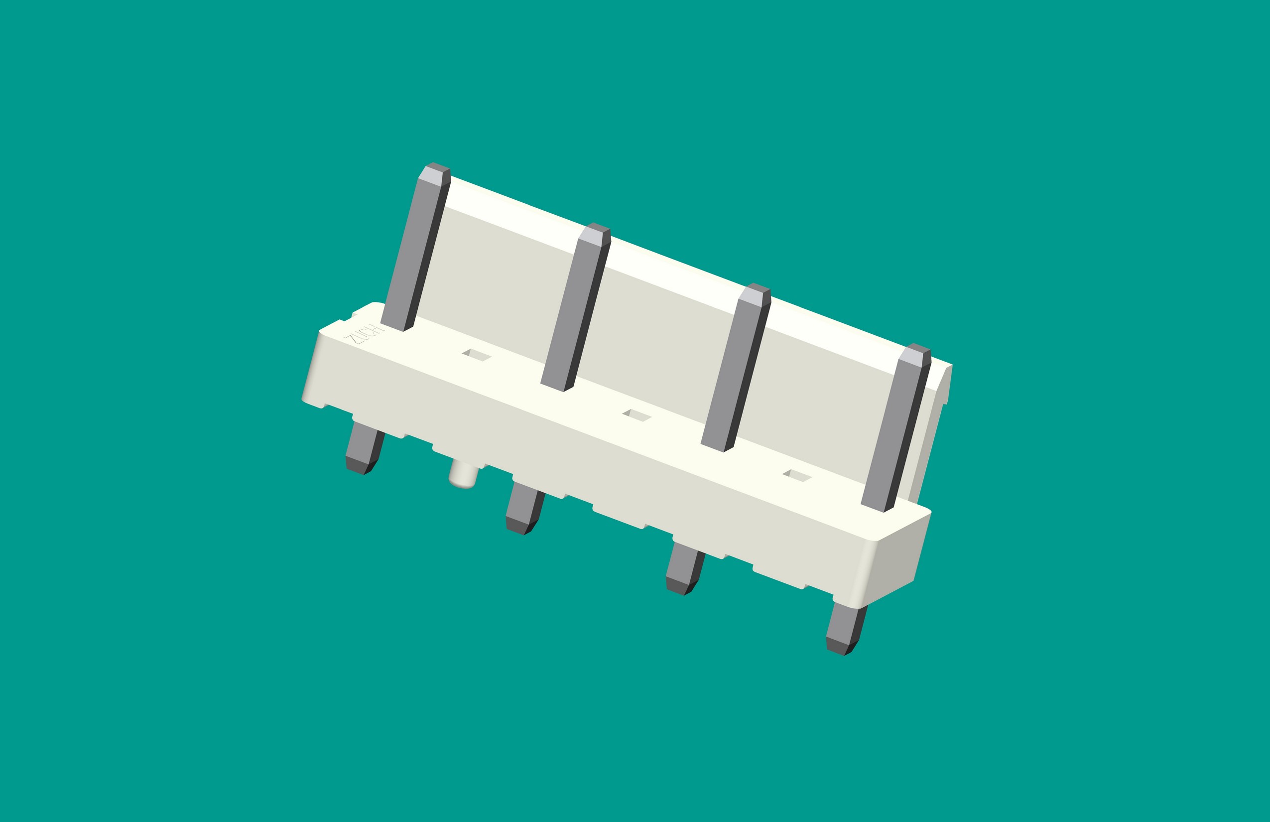 VH-7A4半包帶定位(缺第2、4、6針)立式針座白色/普通PA66