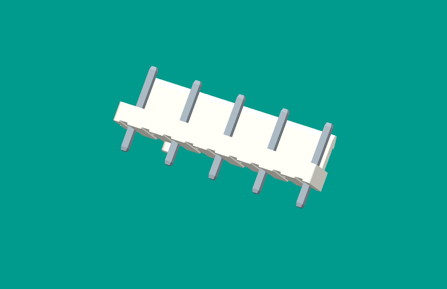 VH-9A5D1（半包防呆柱D1型，本色高灼熱絲）缺第2、4、6、8針